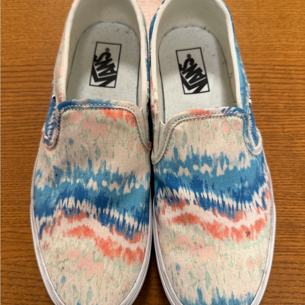 Vans Kids Colorful Tie-Dye Slip-On Sneakers